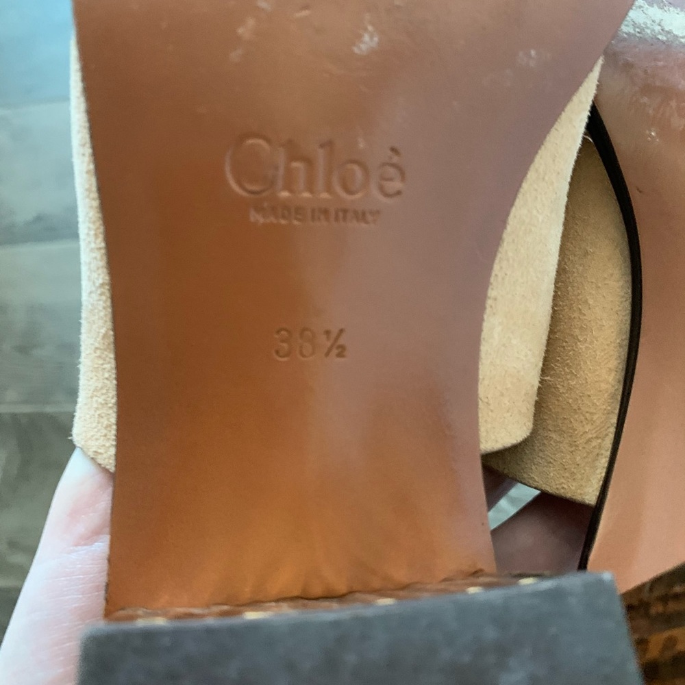 Like new Chloe beige suede mules - Picture 5 of 6
